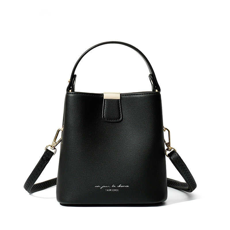 Trendy messenger fashion ladies one-shoulder bucket bag