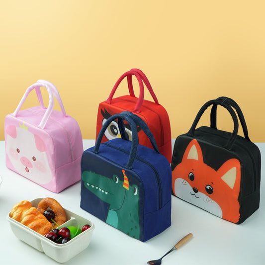 Cartoon Funny Children Thick Aluminum Foil Insulated Lunch Box Bag