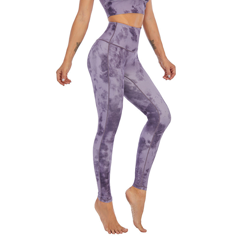 Yoga Pants Women European And American Tight-fitting High-waist Hip-lifting Exercise