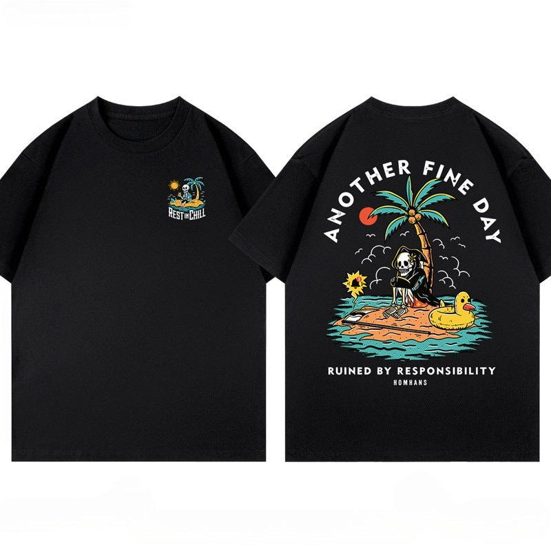 Summer Popular Holiday Print T-shirt