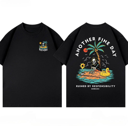 Summer Popular Holiday Print T-shirt