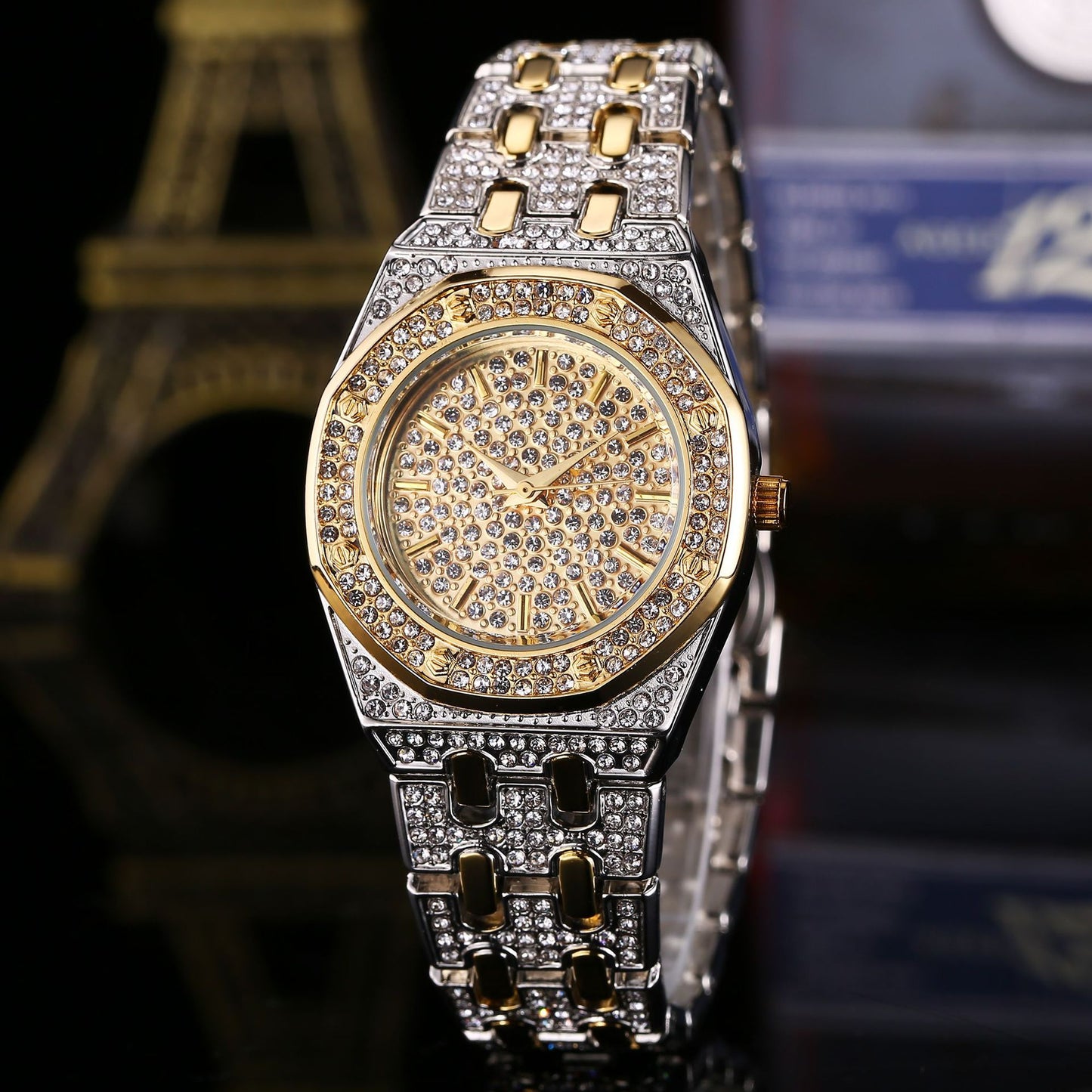 Gypsophila high-end waterproof full diamond ladies watch