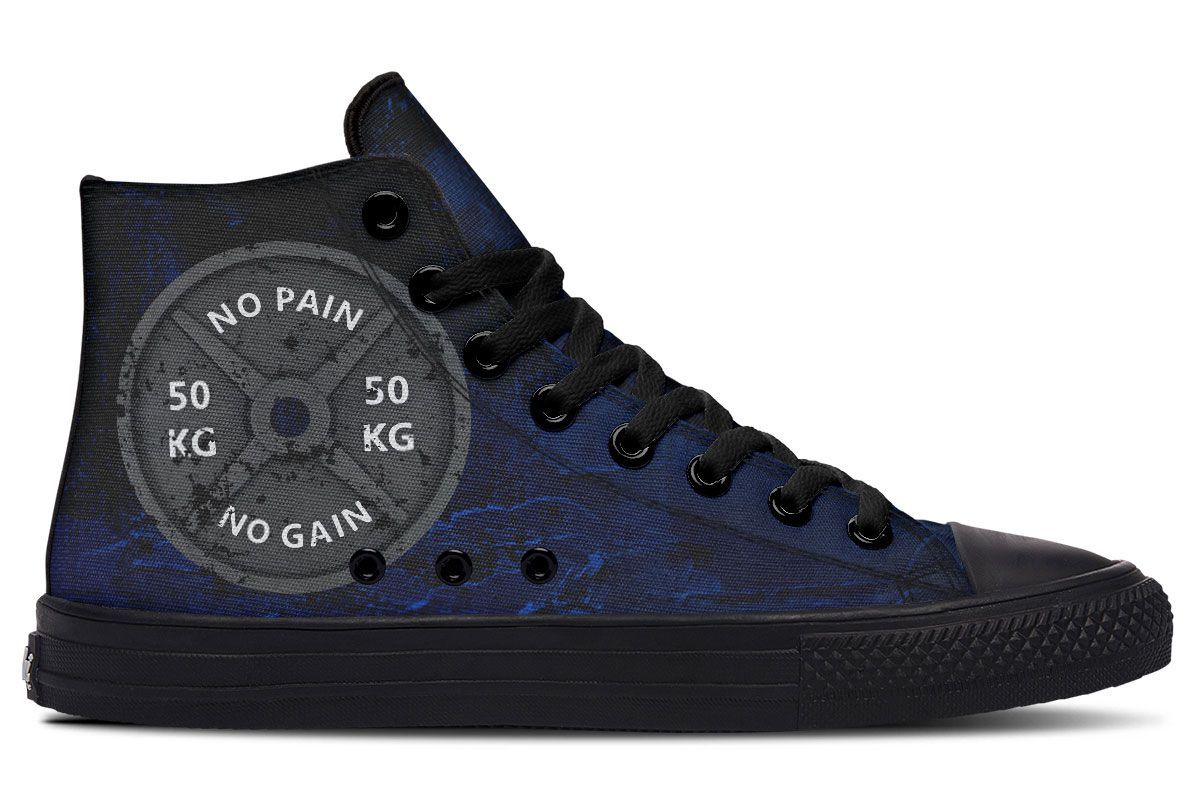 Men's And Women's Fashion Color Printing High-top Canvas Shoes