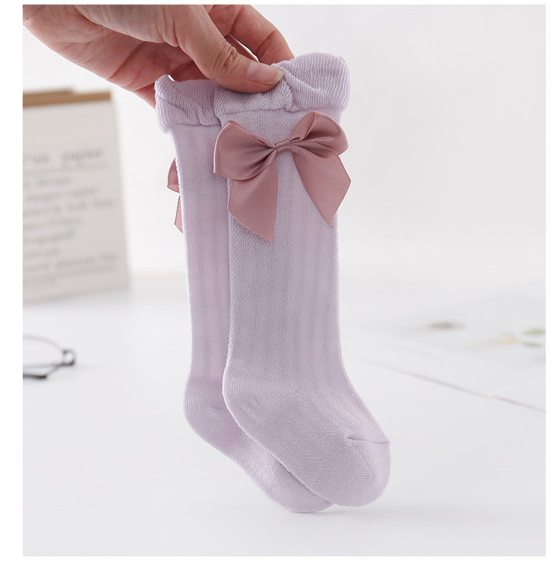 Big Bow Baby Mosquito Air-conditioning Over-The-knee Medium Stockings
