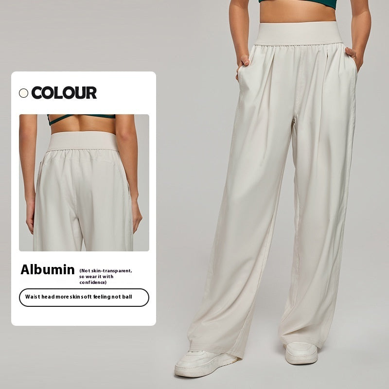 High Waist Slimming Sports Trousers Breathable Loose Drooping