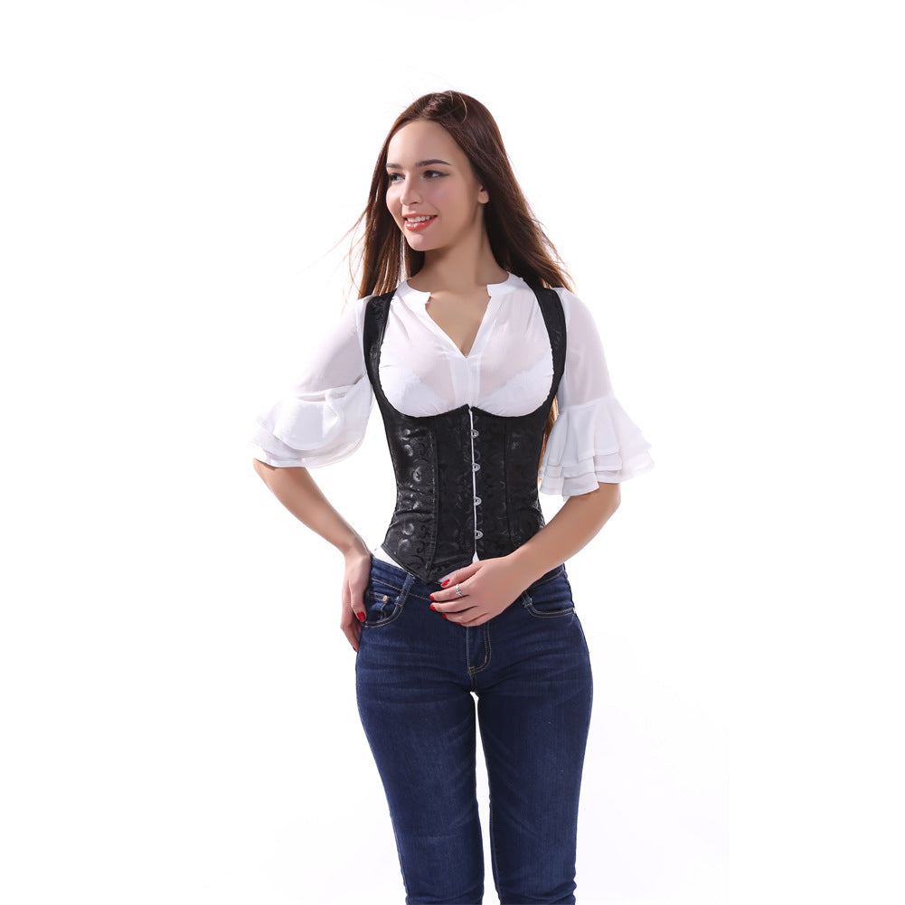 Palace Ladies Back Clip Jacquard Steel Bone Body Shaper