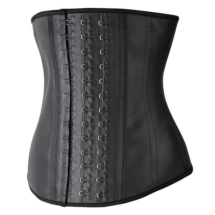 Ladies rubber latex press buckle waist plastic waist