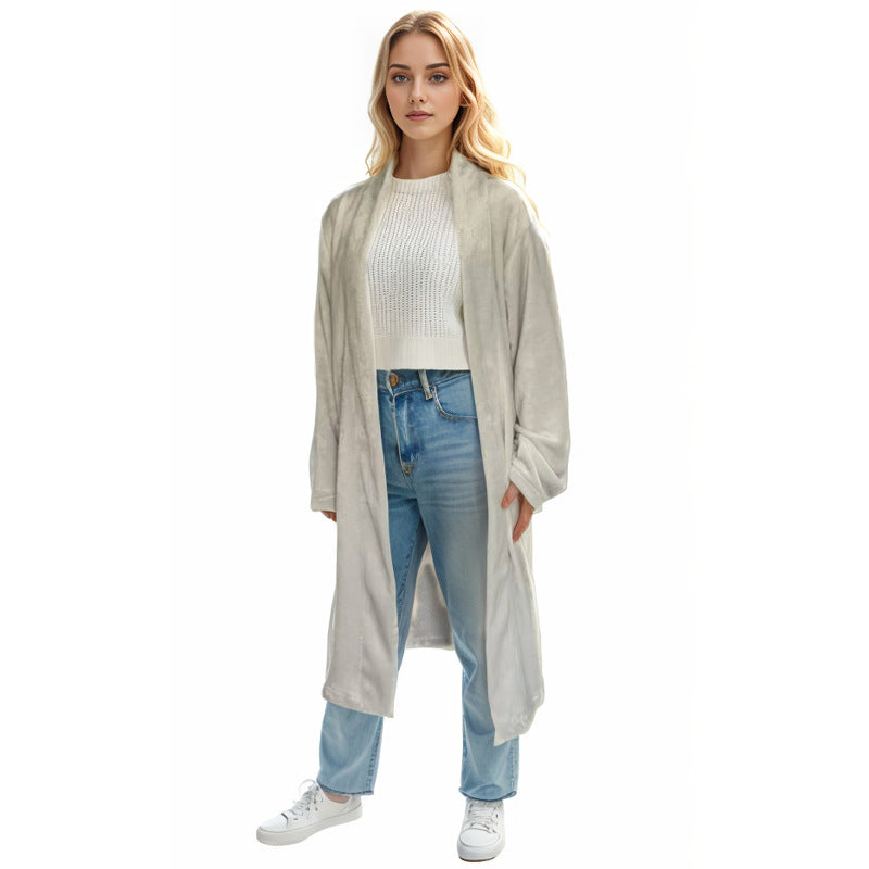 Stylish Minimalist And Relaxed Fit Long Sleeve Loungewear Jacket