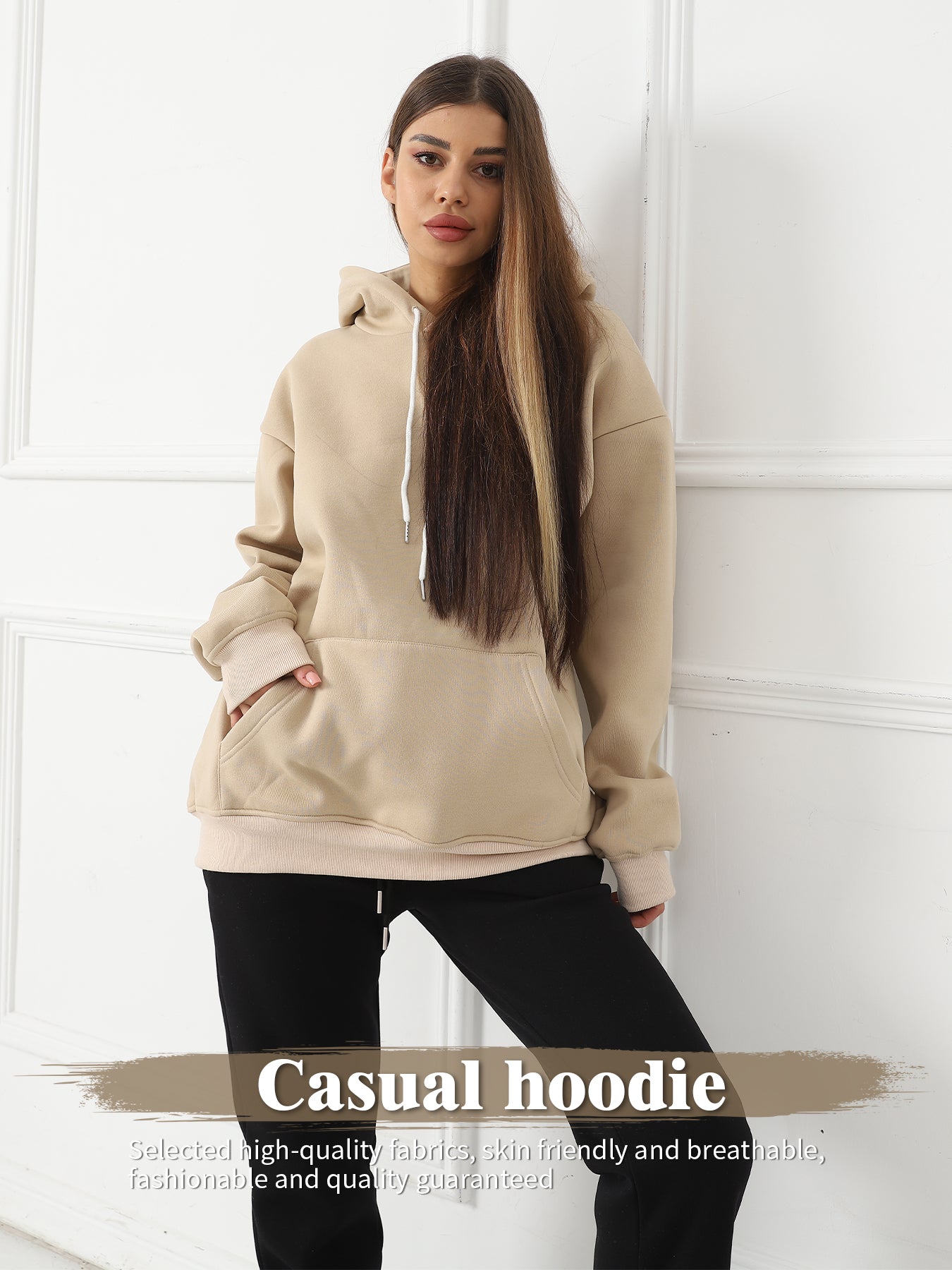 Dame Moderigtig Casual Langærmet Trøje med Print
