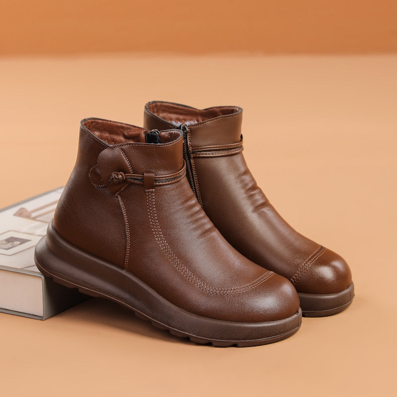 Fleece-lined Warm And Non-slip Winter Booties
