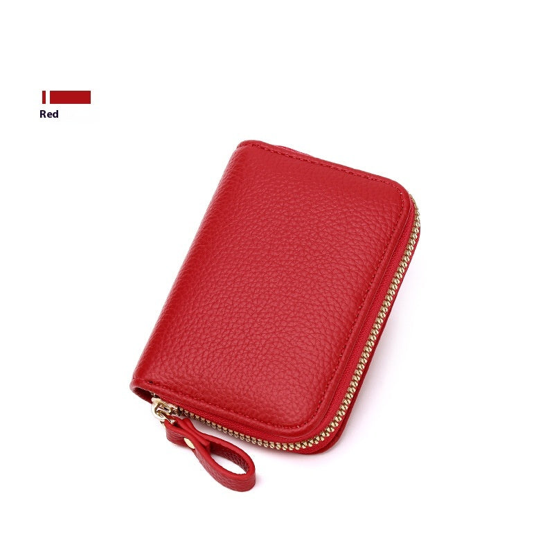 Anti-theft Swiping Expanding Card Holder Men's Ladies Card Holder Card Holder Multifunctional Zipper Small Wallet