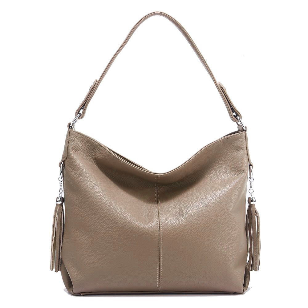 New Style Cowhide Shoulder Bag Fashion Tassels