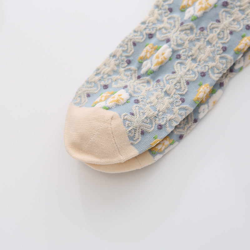 Fragrant High Tube Cotton Socks Trendy Mori Series