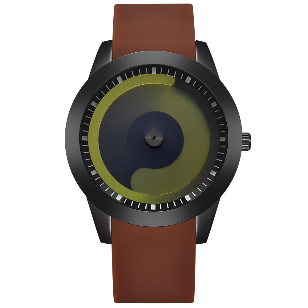 Second Dial Rubber Strap Quartz Watch