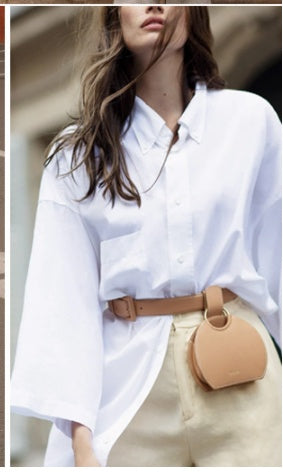 Simple half - circle waist ring saddle bag