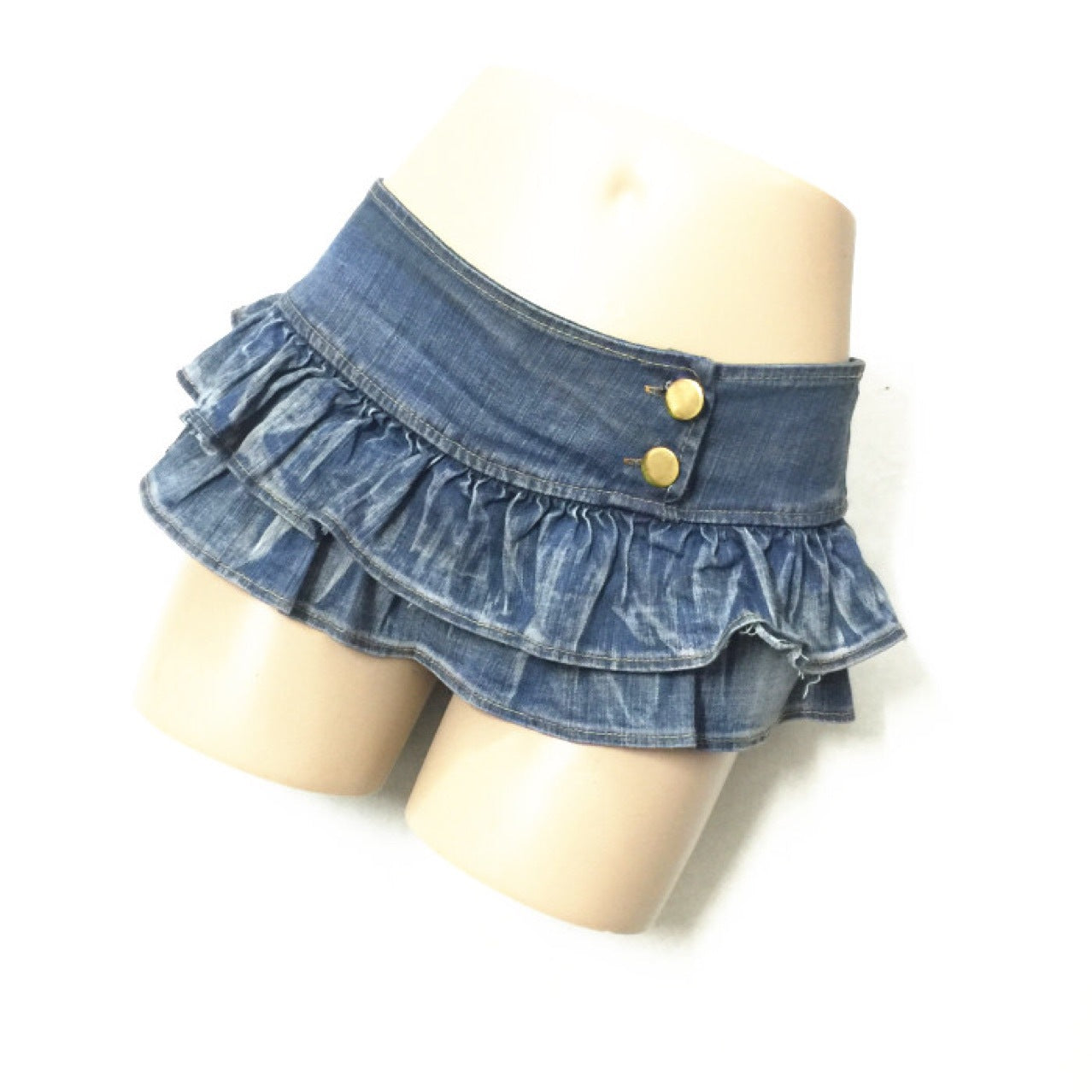Steel Tube Dance Tight Anti Stray Low Waist Denim Skirt Pants Show Thin