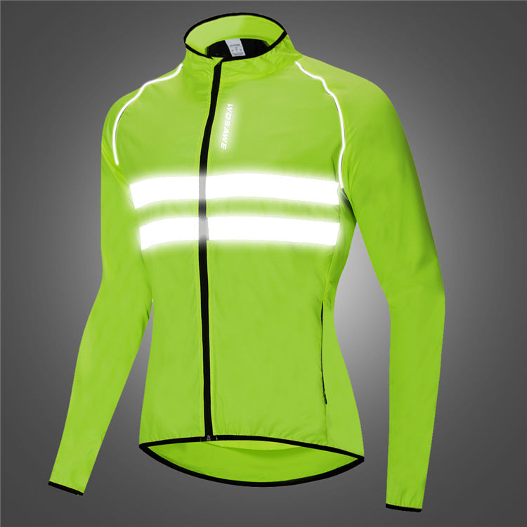 Reflective breathable trench coat