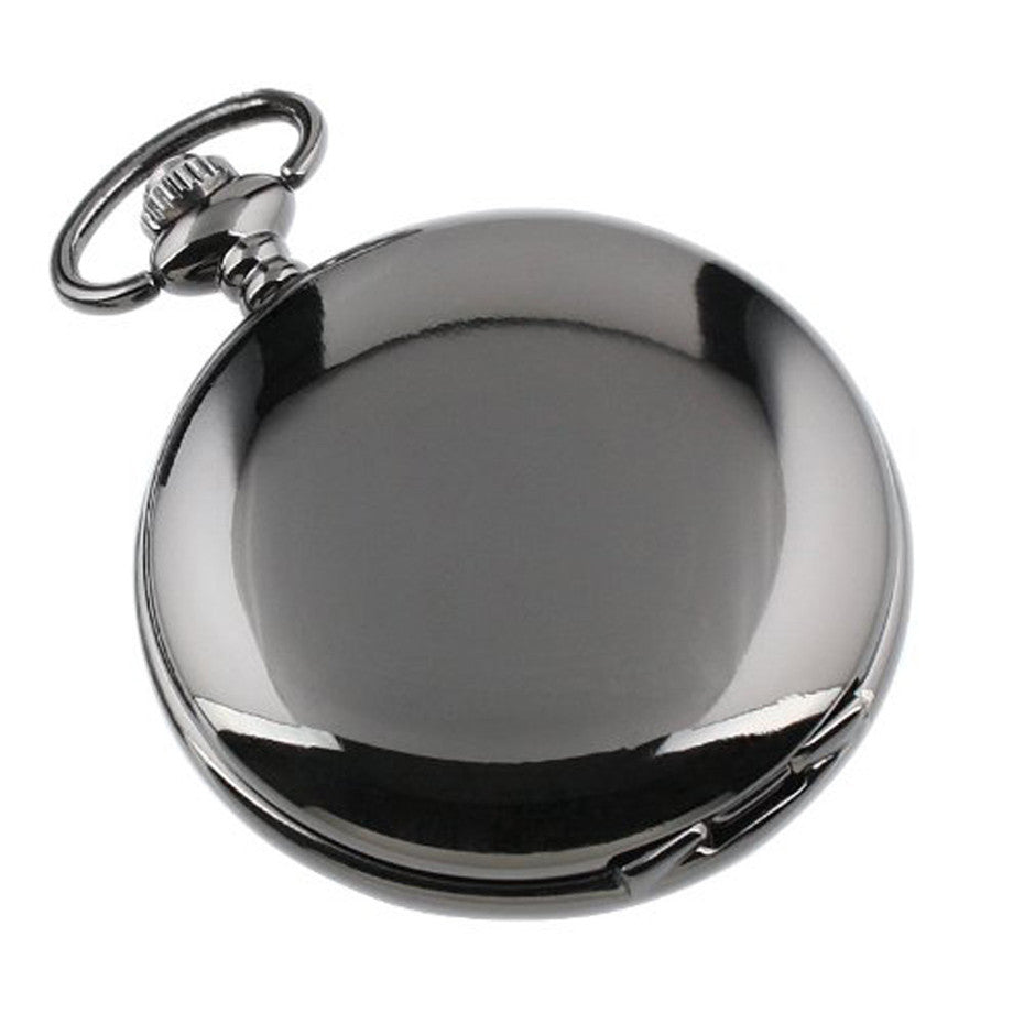 Fashion laser lettering series quartz pocket watch