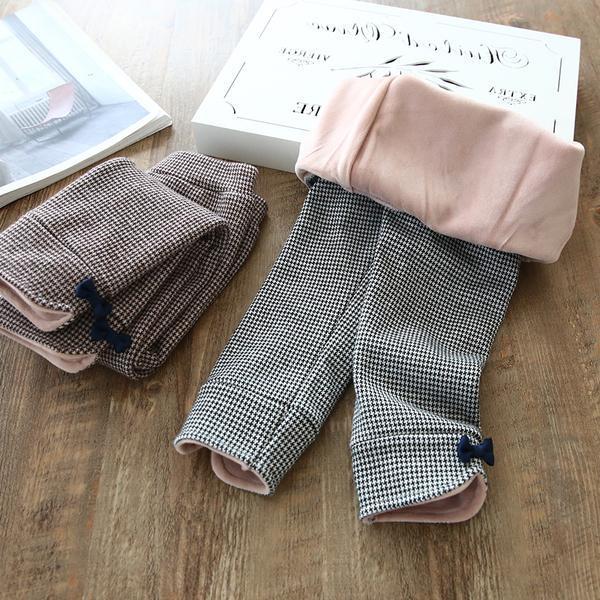 Fleece and cotton thermal pants