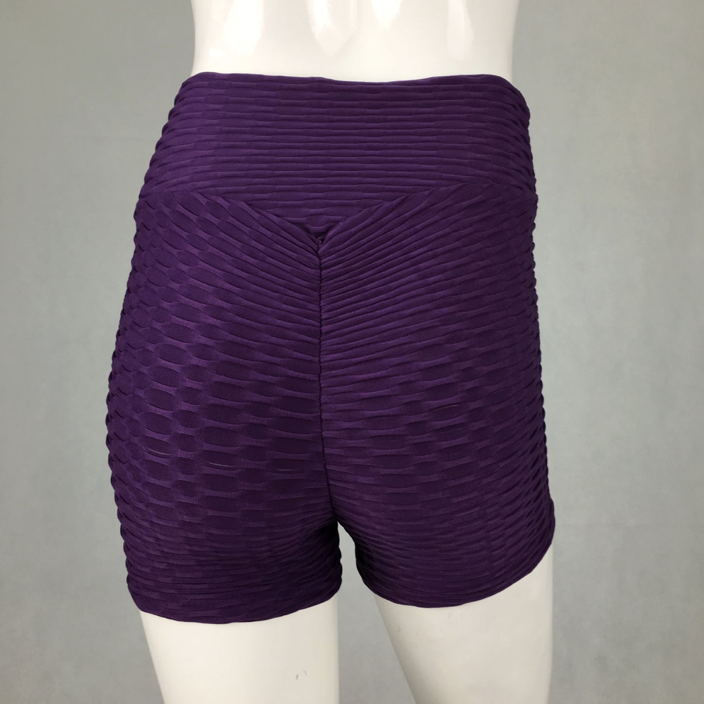 Jacquard sports solid color stretch running shorts