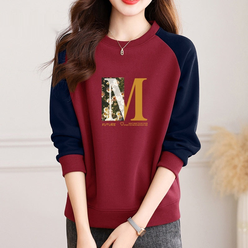Womens Crew-neck Sweatshirt With Raglan Sleeves Niche