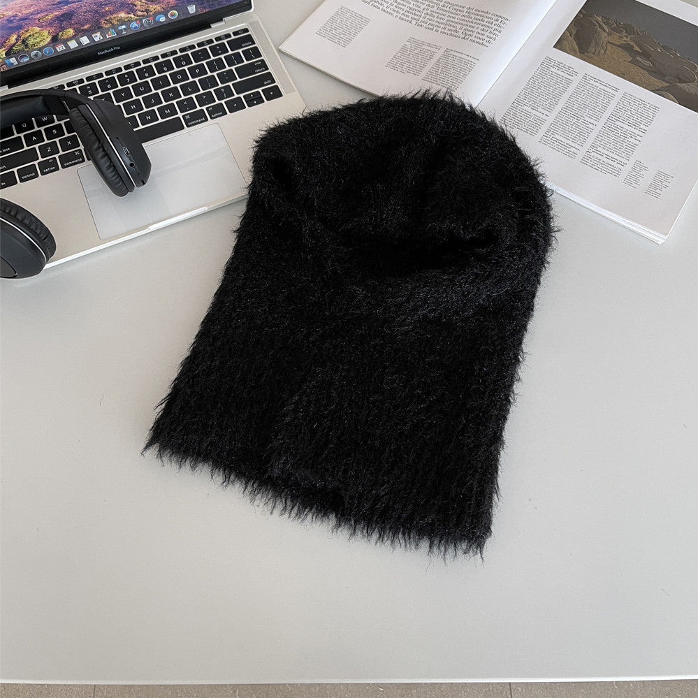 Scarf One Piece Winter Warmth Neck Cover Ear Protection Wool