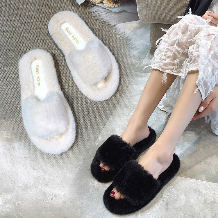 Round head flat bottom net red set toe female drag