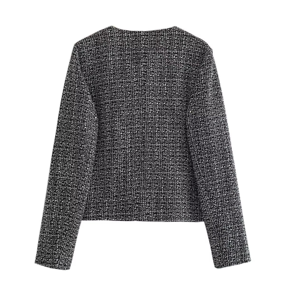Solid Color Texture Casual Classic Style Jacket Women