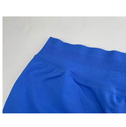 Højtaljede yogashorts Tætsiddende hofte-løftende sømløse hurtigtørrende bukser til sportsfitness