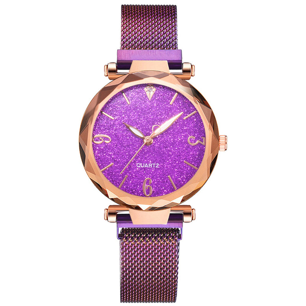 Female Gypsophila mesh belt watch