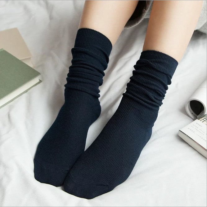 Japanese autumn winter vintage lace cotton socks