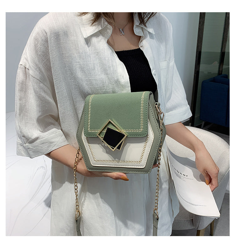 Matte leather shoulder bag