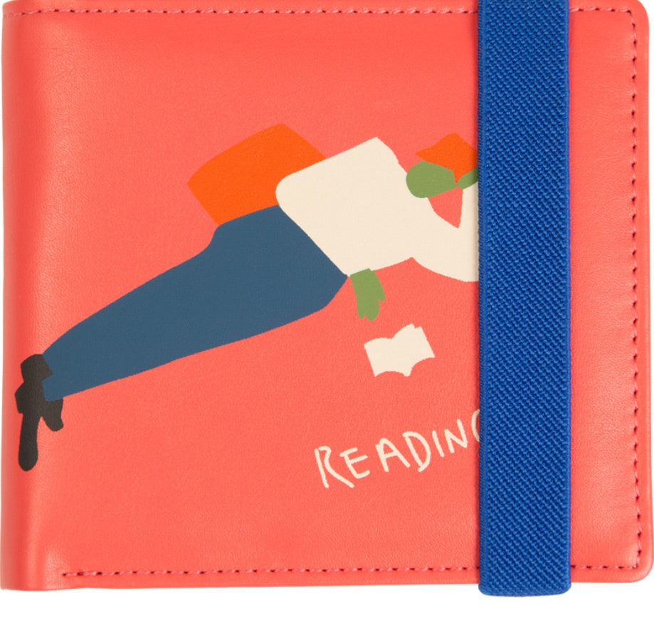 Elastic rope second generation printing short wallet