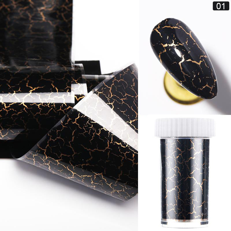 Marble Smudge Pattern Starry Nail Sticker