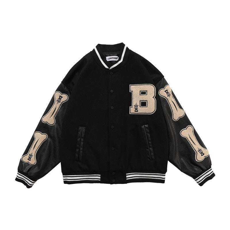 National tide letter embroidery baseball uniform