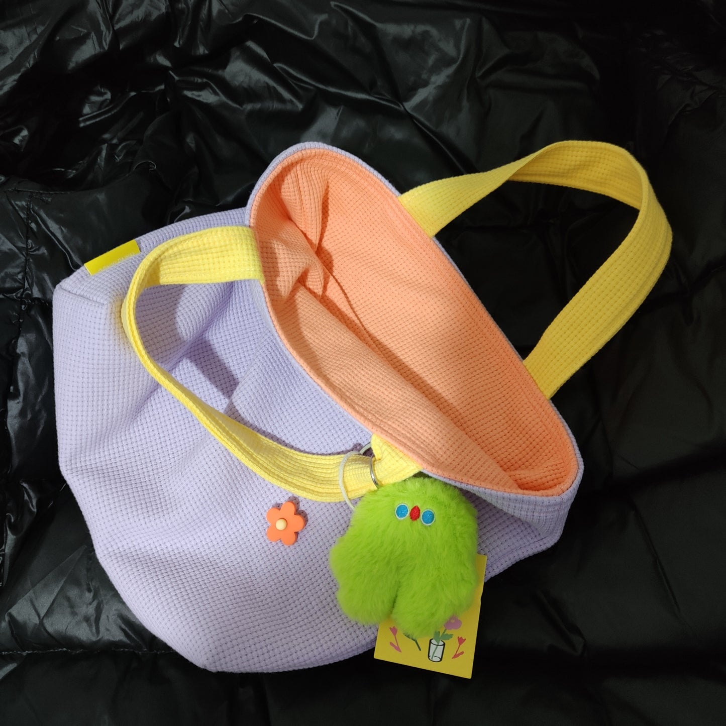 Cute Blue Contrast Tote Bag