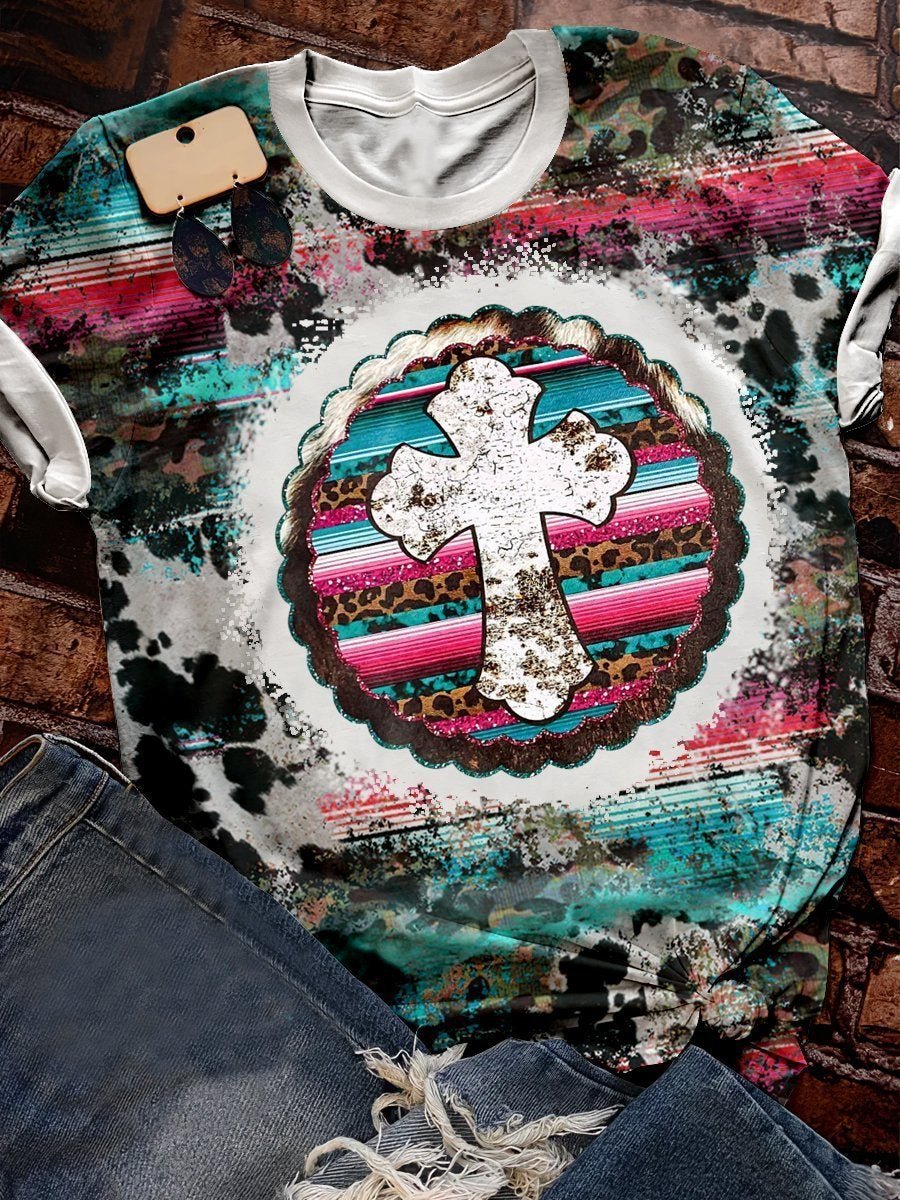 Casual 3D Printed T-Shirt  Round Neck Short Sleeves