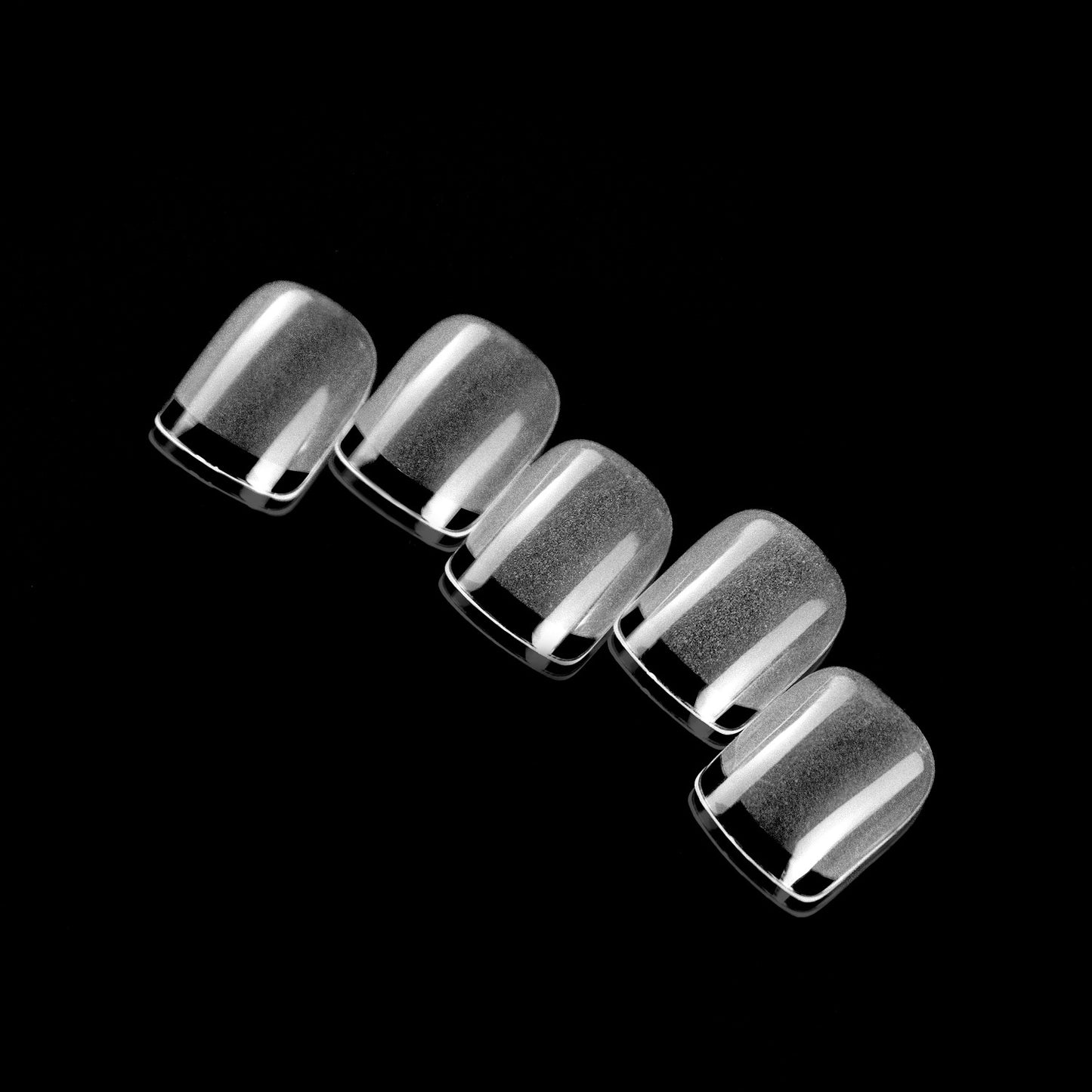 High Quality Transparent Seamless Square Long Ballet Frosted Fake Nails