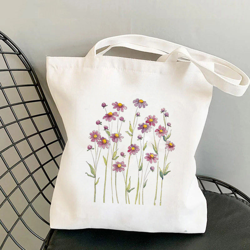 Printed Canvas Personalized One Shoulder Women's Fashionable Handbag