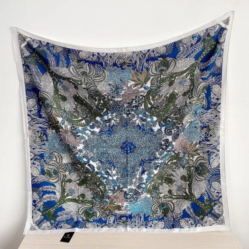 Women's Silk Scarf Strap Retro Tube Top Sun Protection
