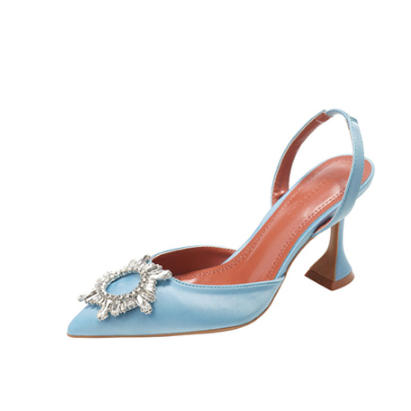 High Heels Wine Glasses And Pointed Sandals
