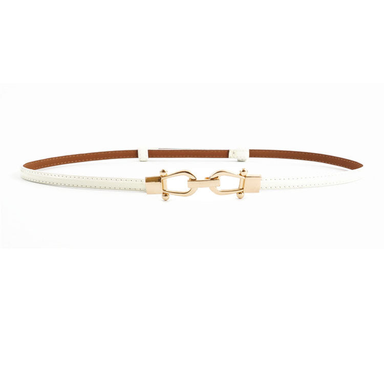 Leather adjustment to buckle belt
