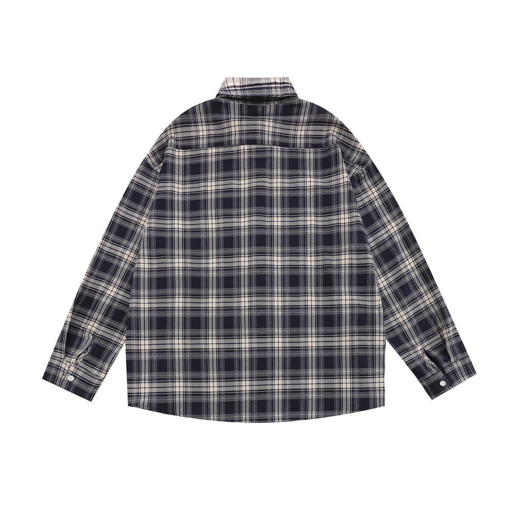 Men's American Casual Long Sleeve Shirt Coat