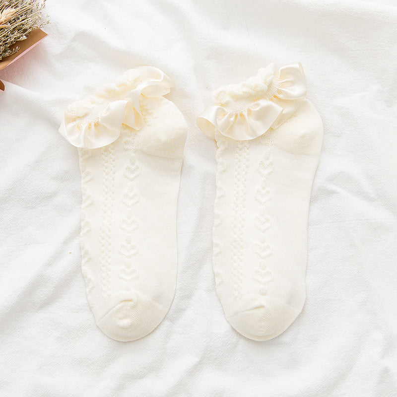 Women's Summer Thin Pure Cotton Cute Socks
