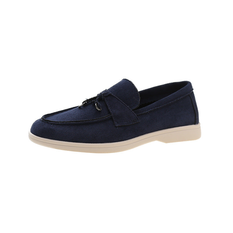Plus Size Soft Bottom Slip-on European And American Leisure Round Toe Flat Shoes