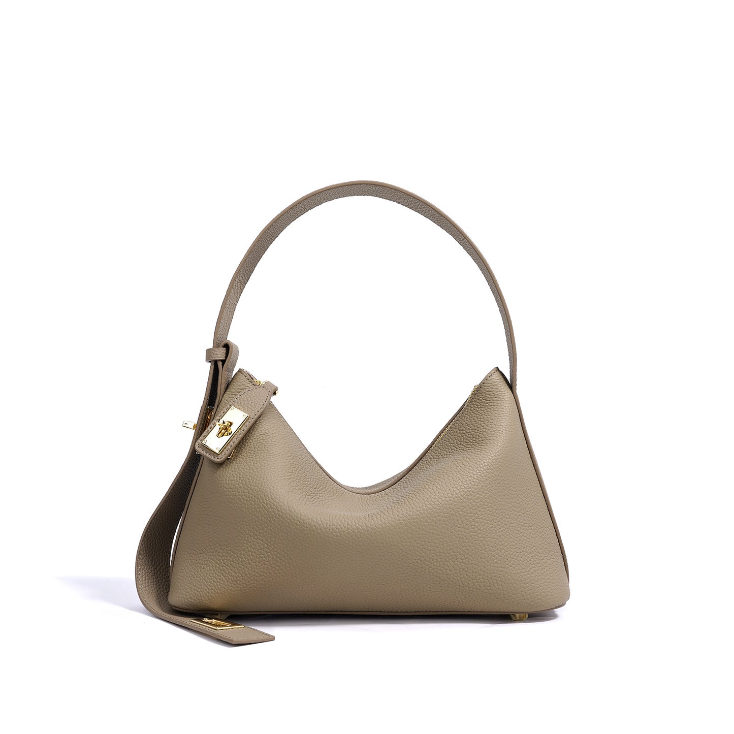Cowhide Handbag Armpit One Shoulder Genuine Leather Pillow Bag