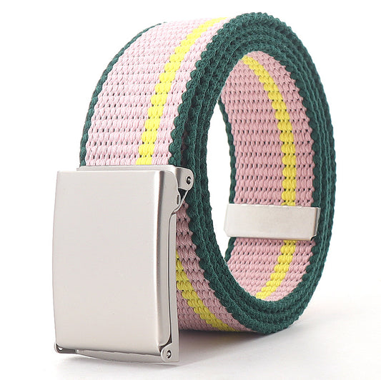 Casual Ethnic Canvas Jeans Belt Teens