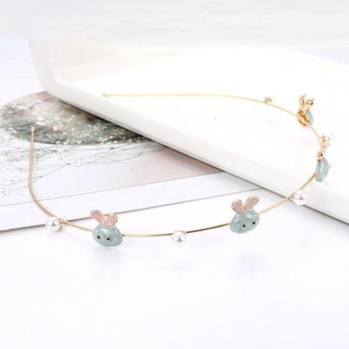 Starfish shell imitation pearl headband female sweet simple headdress net red press hairpin