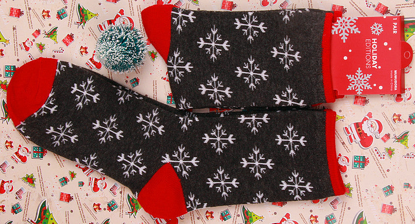 Old man elk snowman cotton women's socks