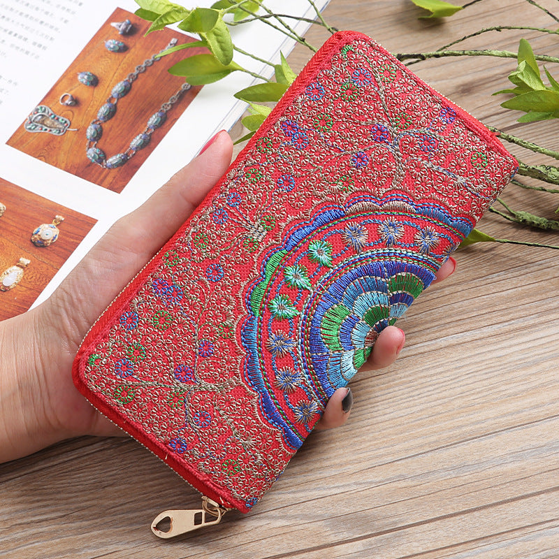 Ethnic style embroidered bag